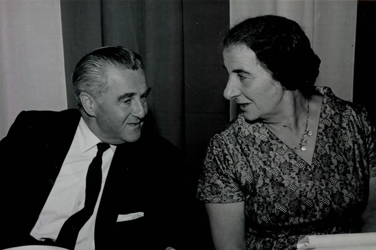 Dewey with Golda Meir